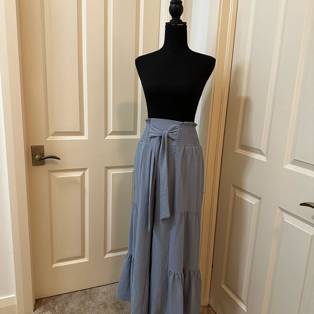 Chic Gray Wide Leg Pants